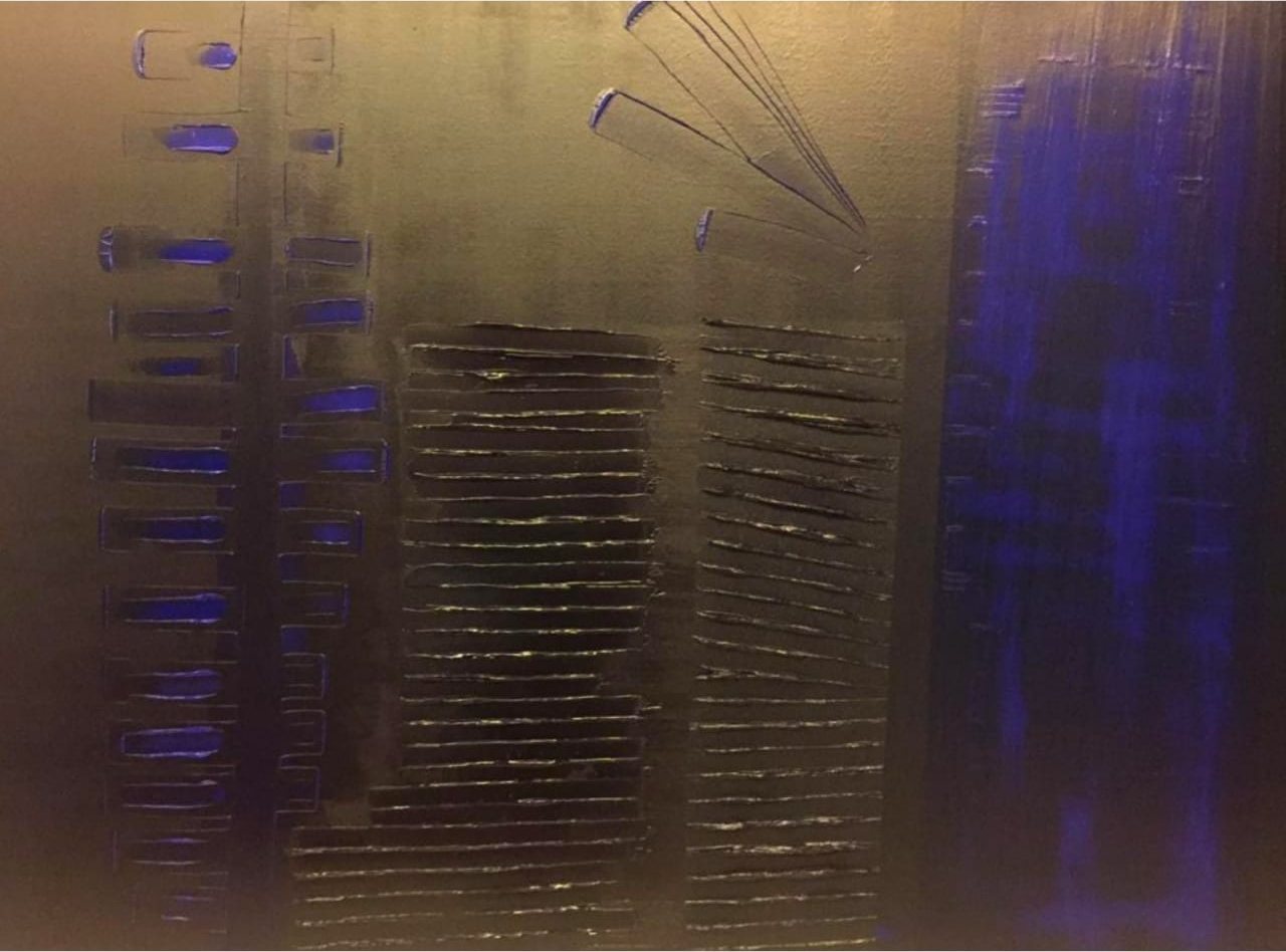Blue Shadow, painting by Habib Khoury