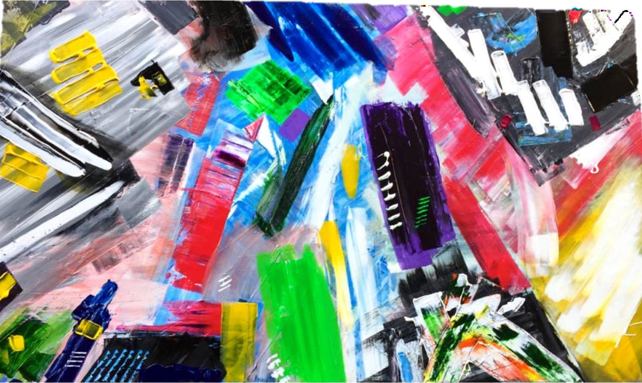 Build In, painting by Habib Khoury