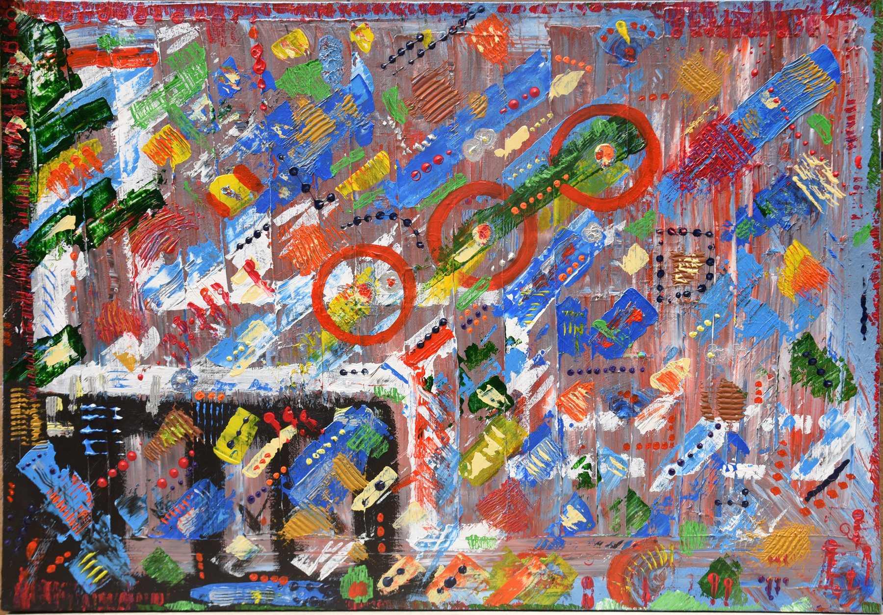 Leaving Colors, painting by Habib Khoury