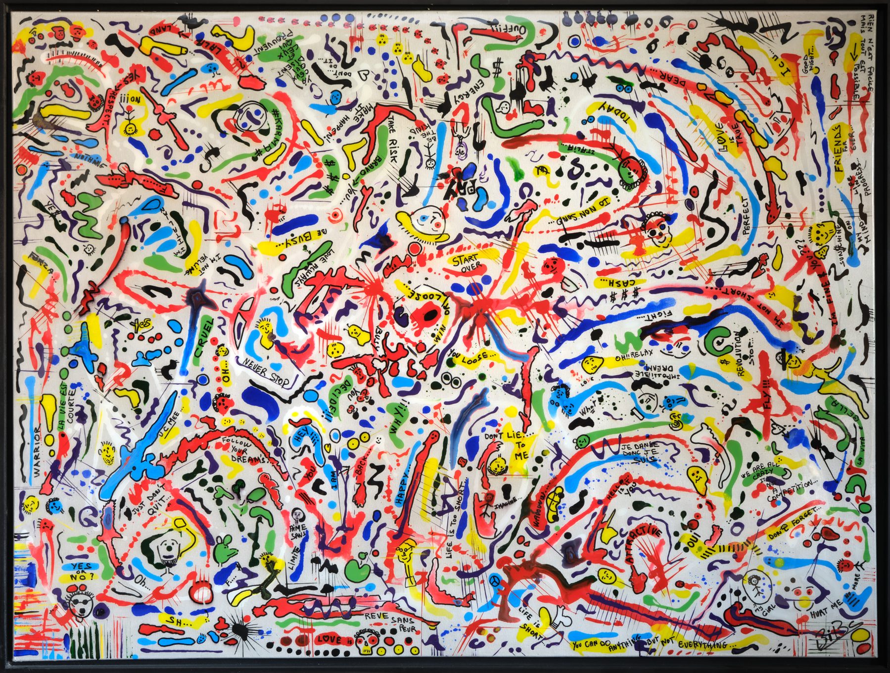 Les Mots Gigolos, painting by Habib Khoury