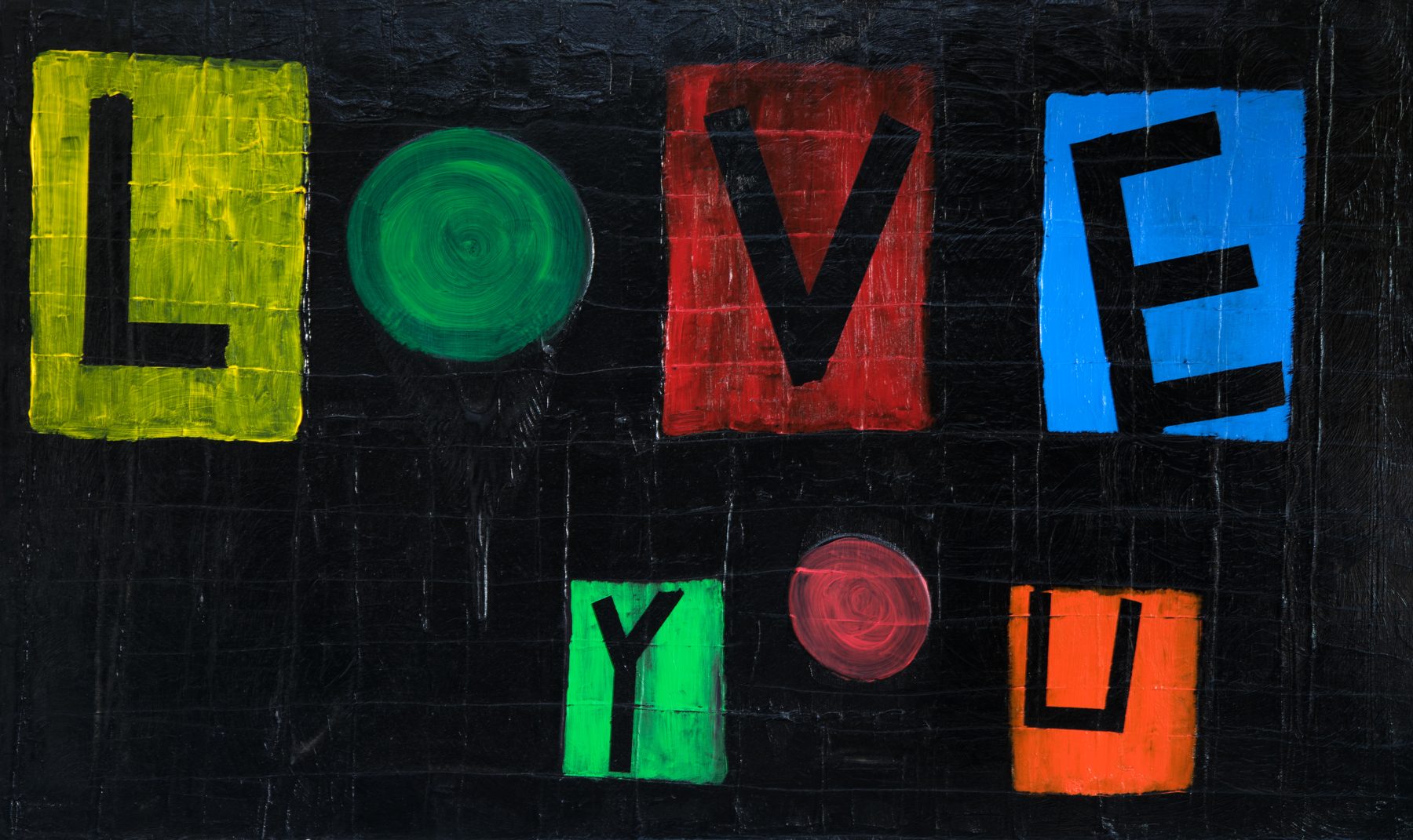 Love You, painting by Habib Khoury
