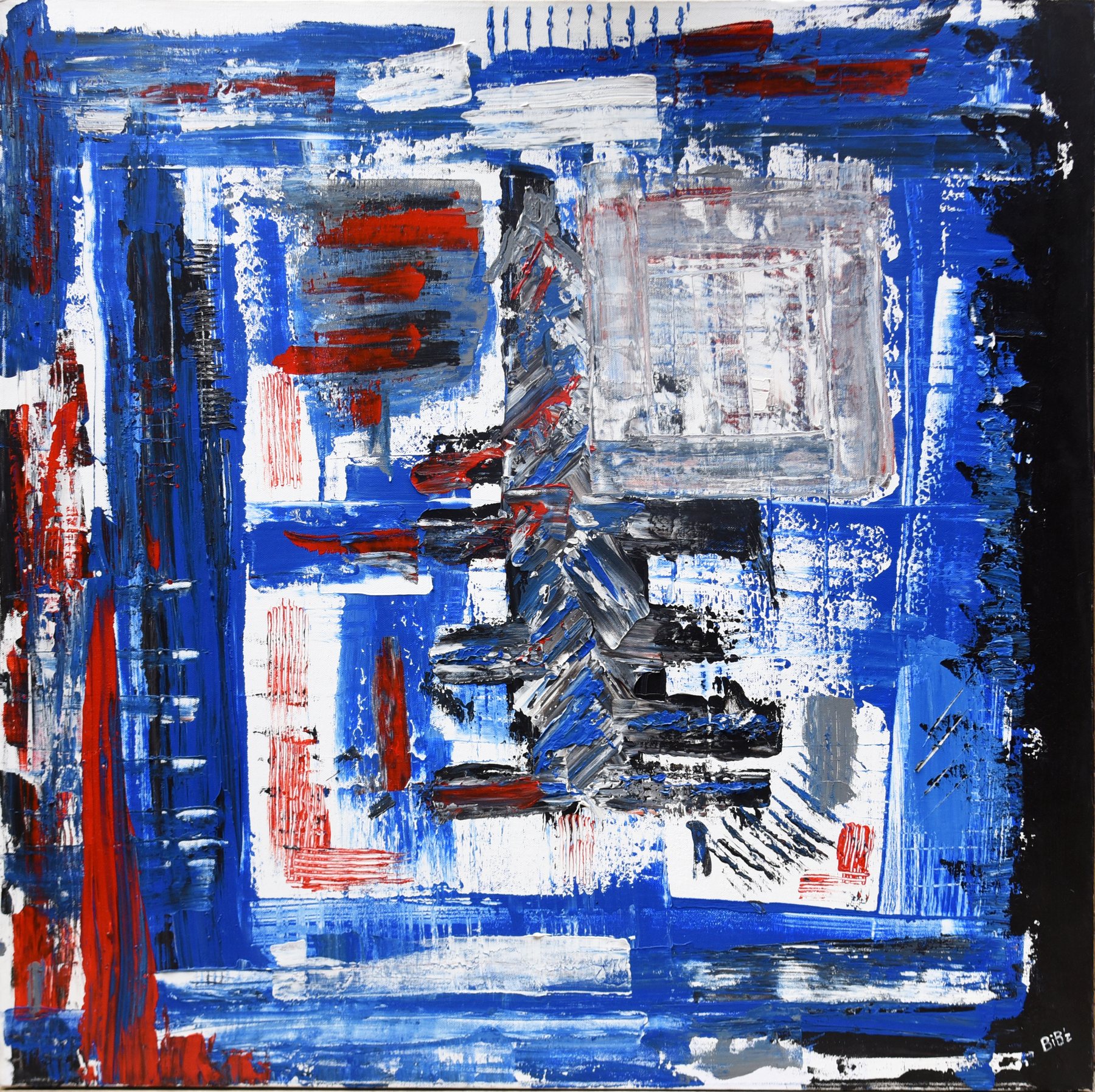 Quatre Saisons, painting by Habib Khoury