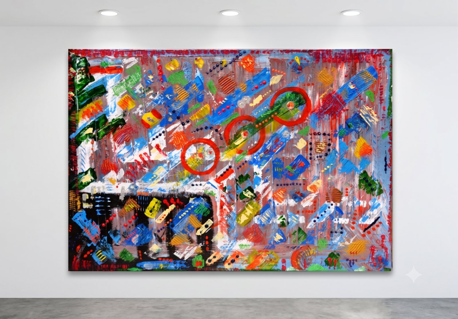 Leaving Colors shown in a room (digital mock-up)